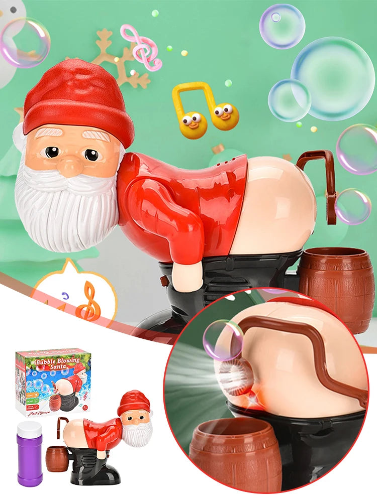 Funny Musical Santa Bubble Machine