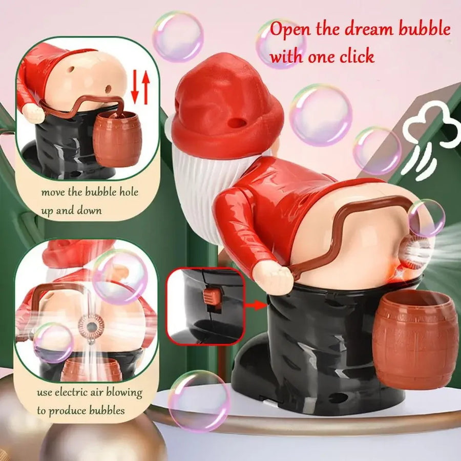 Funny Musical Santa Bubble Machine