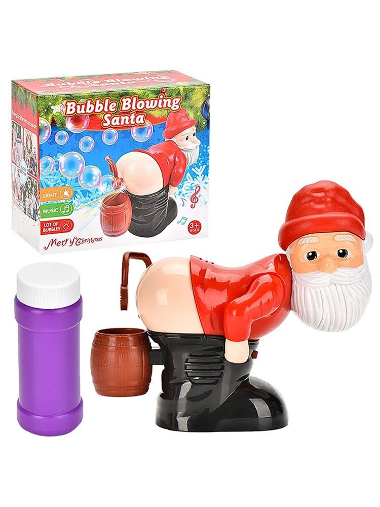 Funny Musical Santa Bubble Machine