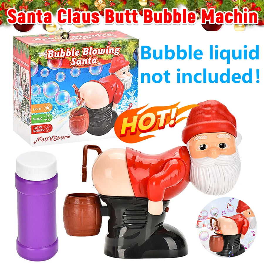 Funny Musical Santa Bubble Machine